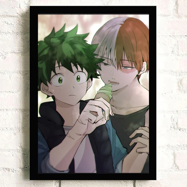 MY HERO Academia Shouto Todoroki Pinturas penduradas Tela do pôster de  rolagem de anime, pinturas penduradas decoração de parede decoração de tela  à prova d'água Personagens