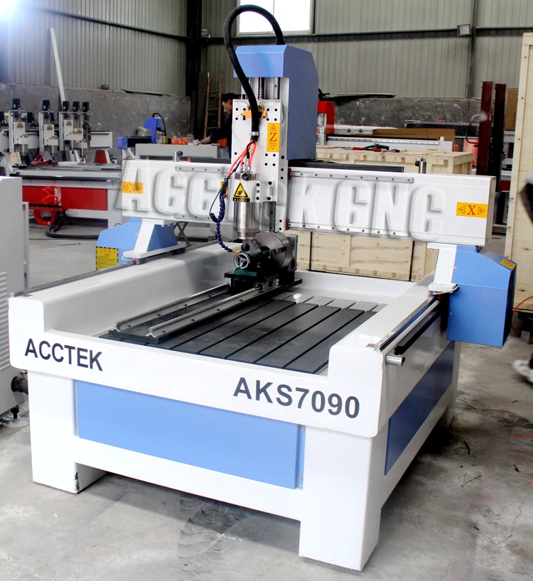 Acctek Stone CNC Router AKS7090 mini cnc 3d router stone