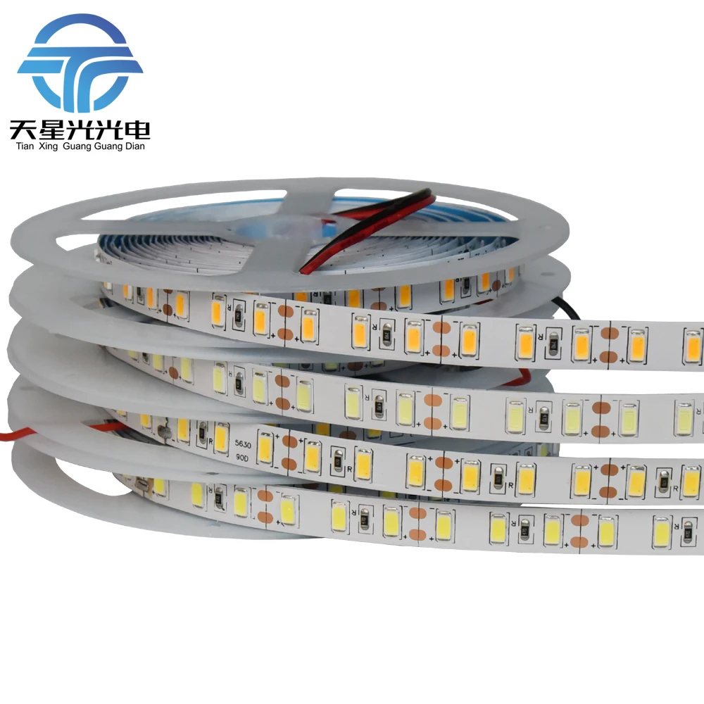 

Tanbaby LED Strip light 5630 DC12V 5M 450led flexible 5730 bar light high brightness Non-waterproof indoor home decoration