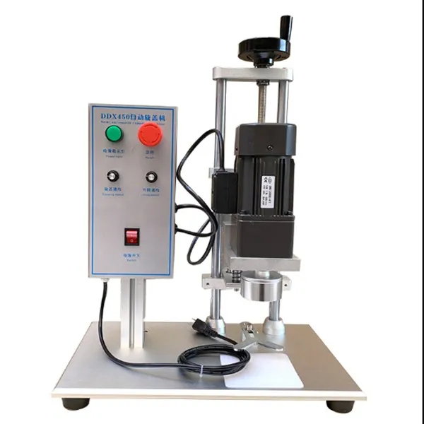 Gemakkelijk Bedienen Semi Auto Cap Schroefmachine Voor Plastic Flessen Gemakkelijk Bedienen Semi Auto Cap Schroefmachine Voor Plastic Flessen