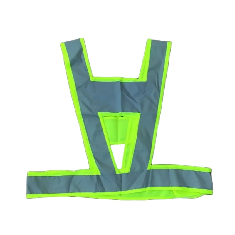 Reflective Tape Safety V Style Vest Road Traffic Reflector Clothing With PVC Warning Tape