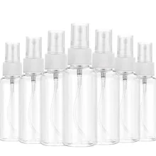 20 sztuk butelka z rozpylaczem 10/30/50/60/100ML butelka perfum wielokrotnego napełniania butelki z tworzywa sztucznego dezynfekcji Atomizer