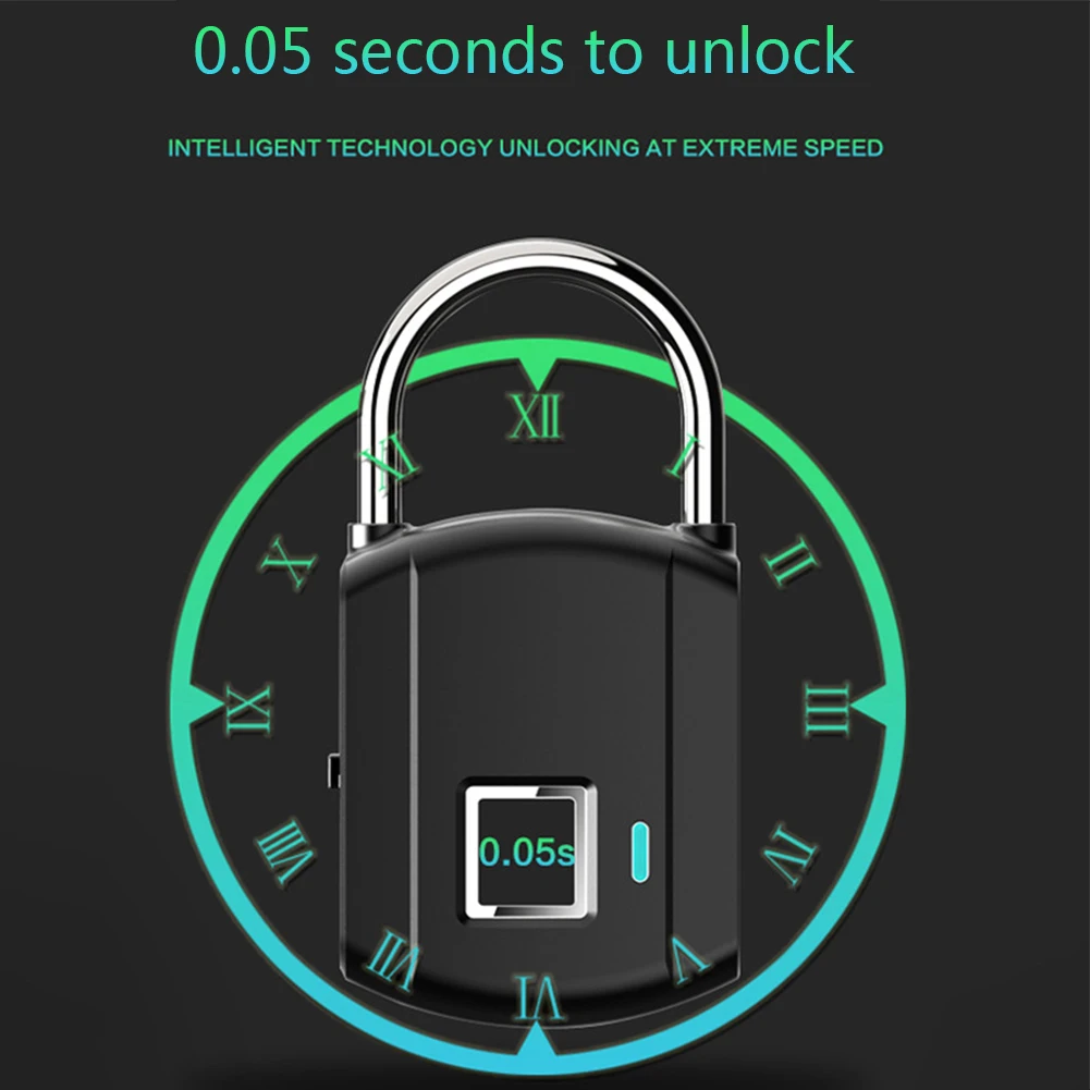 

Travel Luggage Padlock Anti-theft Mini Door Smart Keyless Bag Waterproof Capacitive Sensor Suitcase Drawer Fingerprint Lock