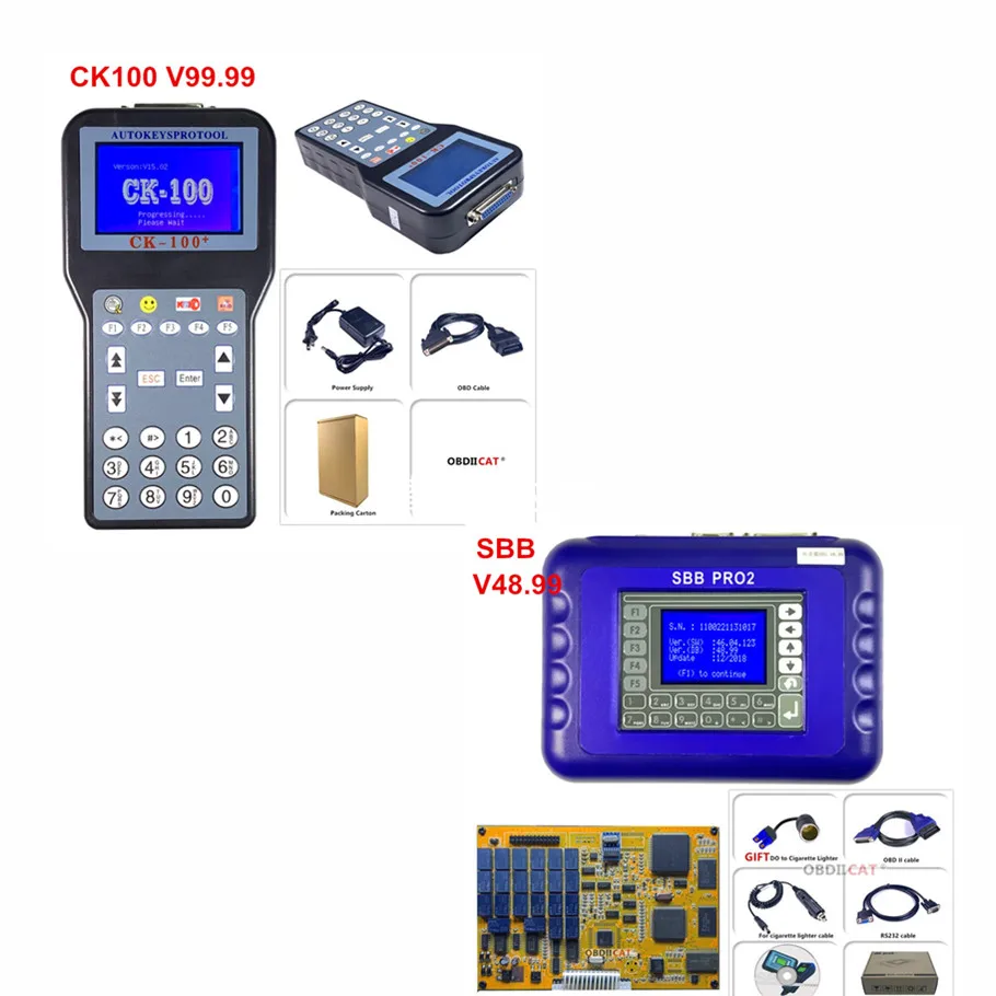 DHL Бесплатная Новинка Silca sbb V33.02 и CK100 V99.99 Профессиональный Автомобильный ключ