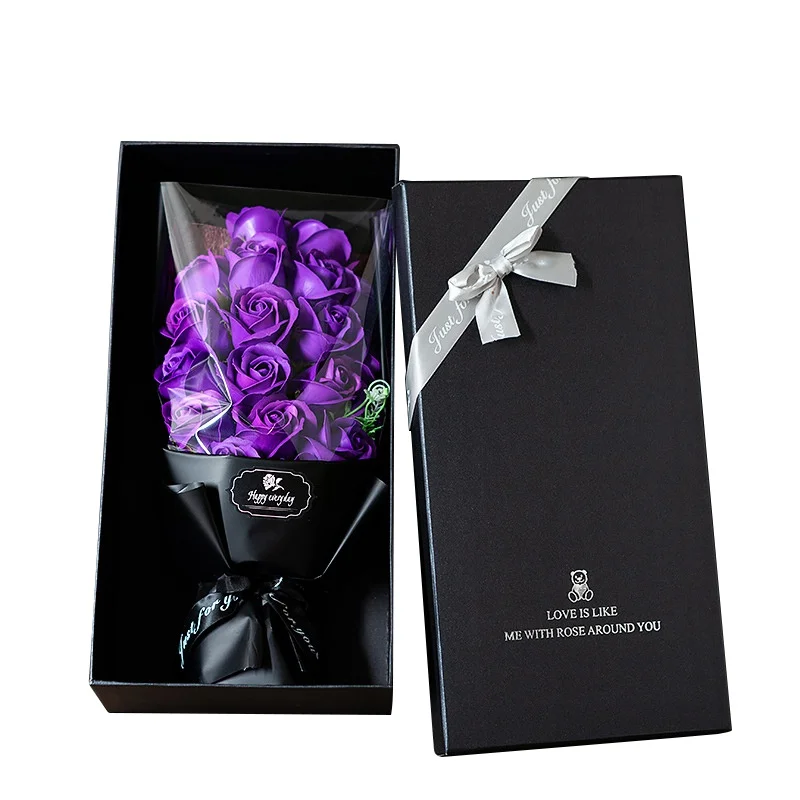 Z CreativeValentine, подарок на день рождения, мыло с лепестками роз для ванны, мыло для тела, подарок на свадьбу, лучшее украшение, чехол, праздничная коробка - Цвет: Z
