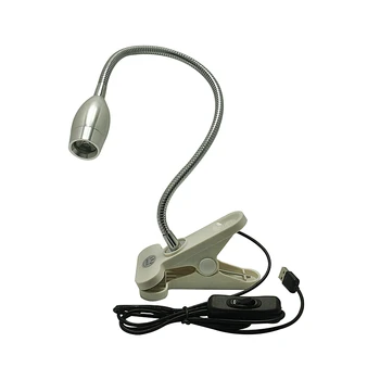 

BGA machine tool: Flexible led light LED lamp with table clamp 5W,40CM flexible spring pipe with switch white color
