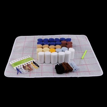 

Bear Latch Hook Complete Kits For Pillow Mat Sofa Cushion Carpet Rug Making