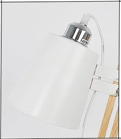 

New type top sale table lamp white nordic flexible wood desk lamp reading table light