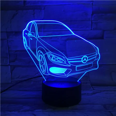 

New Style Car 3D Small Night Lamp Remote Control Color Changing Visual Lamp Gift Decoration Ambience Light