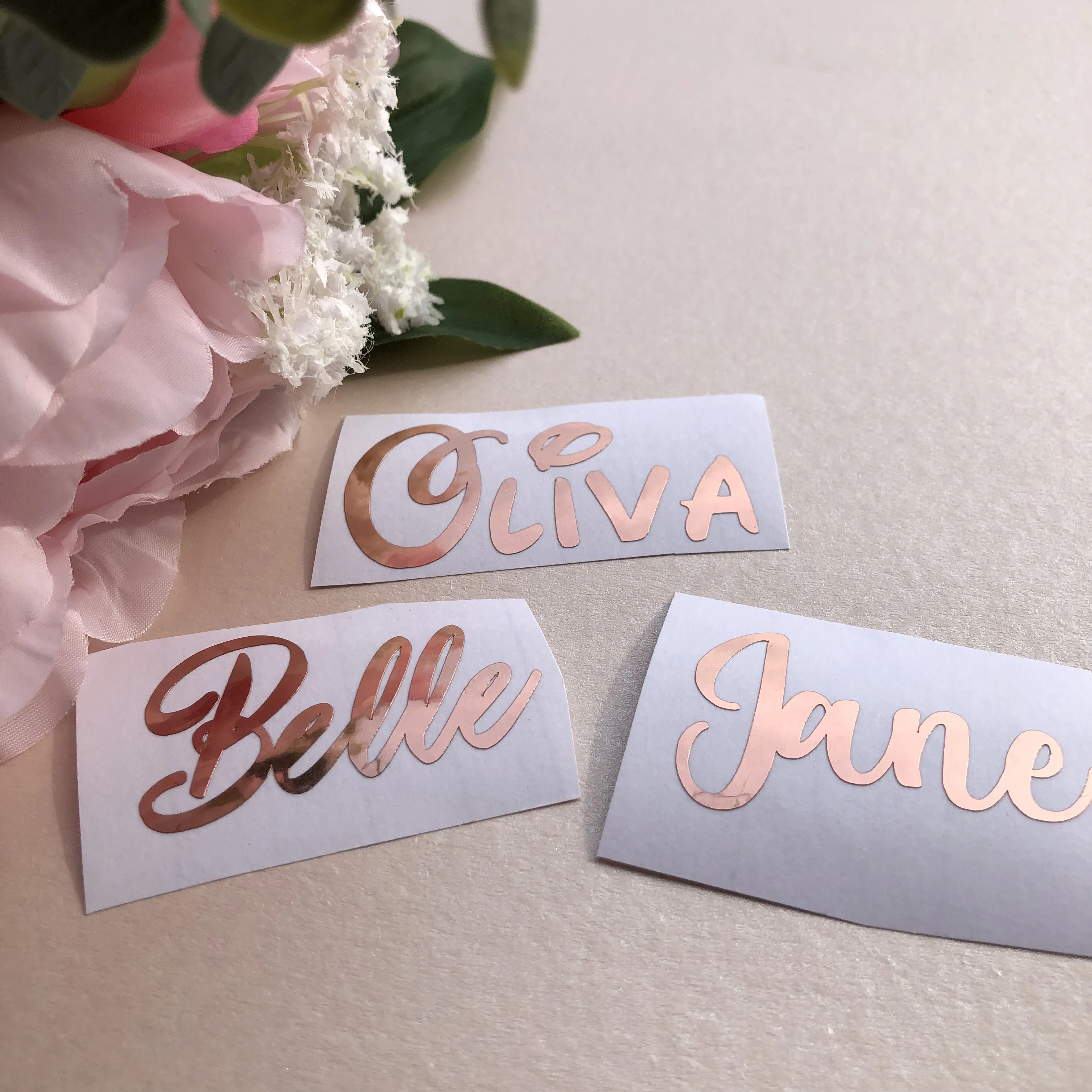 gold personalised stickers