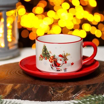 

A pair of tea "For the New Year", cup 210 ml, saucer d = 15 cm