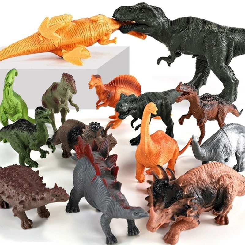 12 Pack Surtido realista Figura Dinosaurio 7 pulgadas Jumbo Dinosaurio Juguete Juegp 