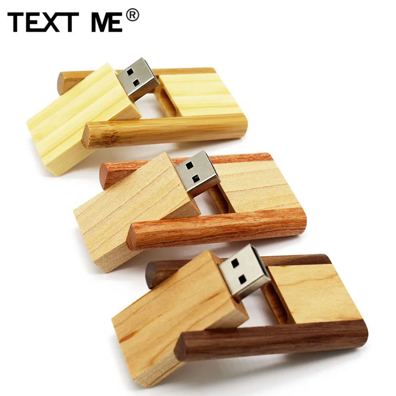 TEXT ME 3 цвета клен карбонизированный бамбуковый логотип печать usb флэш накопитель 2