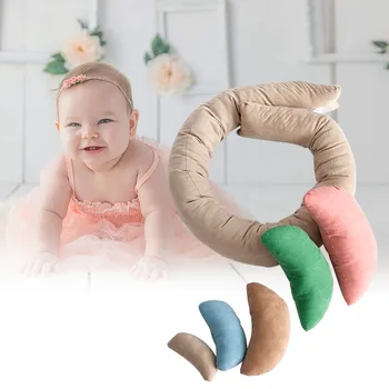 

6pcs/set Donut Baby Pillow Comfortable Filler Newborn Photo Basket Posing Aid Photography Prop Ring DIY Shoot Soft