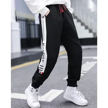 Брюки для полных мальчиков больших размеров, увеличивающие рост, детские спортивные брюки для полных детей, детская одежда для полных детей средних и больших размеров