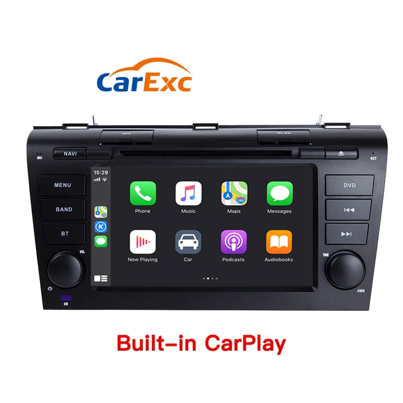 ##BUY Android 9.0 Car Multimedia Player With CarPlay For MAZDA3 MAZDA 3 2004 2005 2006 2007 2008 2009 Head Unit GPS Navigation System