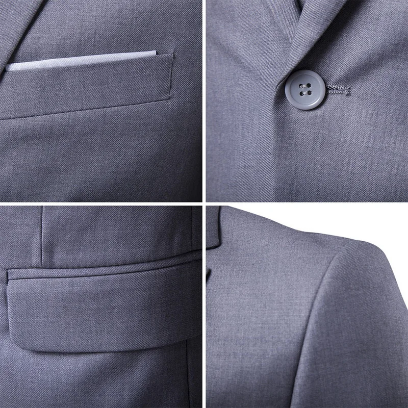 2020 Male Suits Blazer Slim Business Formal Dress Waistcoat Groom Man Suit Exquisite Weeding Office Set Thin Blazer 2020 Male Suits Blazer Slim Business Formal Dress Waistcoat Groom Man Suit Exquisite Weeding Office Set Thin Blazer