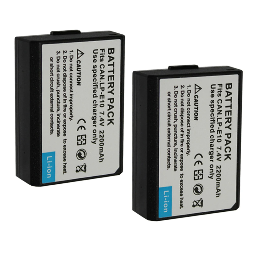 LP-E10 батарея LP E10 LPE10 батареи+ Автомобильное зарядное устройство+ ЕС адаптер для Canon EOS 1100D 1200D 1300D Kiss X50 X70 X80 Rebel T3 T5 T6
