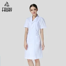 Медицинская медсестры униформа для доктора лабораторное пальто аптека салон красоты больница спа рабочая одежда формы Женская медицинская одежда