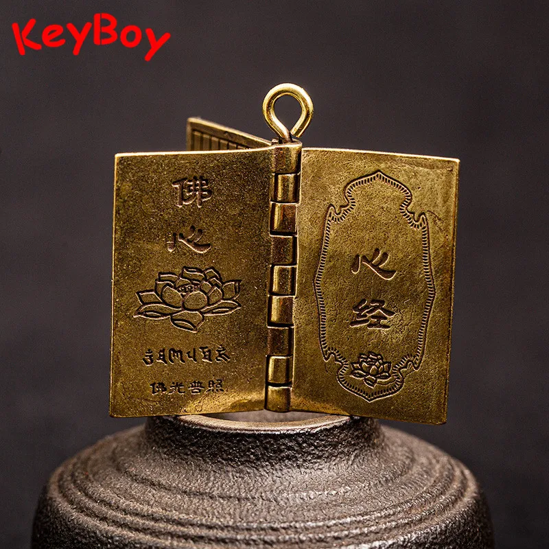 Латунная мантра буддистское китайское сердце Sutra санскрит подвески для женщин и