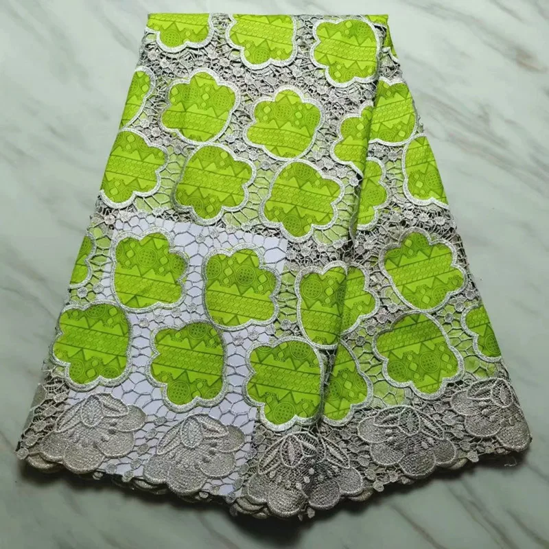 Кружевная ткань для нигерийских, вечерние, африканские ткани tissu dentelle, бисерная кружевная ткань для платья, швейцарская вуаль, кружева 5yard/setP1602-1 - Цвет: as picture