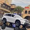 1:32 Toyota Highlander SUV Alloy Car Model Diecasts & Toy Metal Off-road Vehicles Car Model High Simulation Collection Kids Gift 4