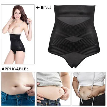 

Women Knickers Postpartum Breathable Tummy Tight High Waist Elastic Solid Body Shape Thin Comfortable Soft Daily Triangle Slim