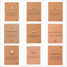 Горячая Распродажа 26 стилей Модные женские ожерелья-чокер кошачьи уши Крылья Ангела Птица Животное круг геометрический Шарм цепочки на ключицы воротник