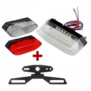 

Universal LED Tail Light Motorcycle Brake Lamp License Plate Light LED 12V