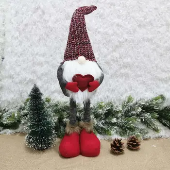 

Christmas Handmade Swedish Gnome Doll Ornaments Extendable Standing Figurine Toy