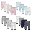 3/4/5PCS/LOT Newborn Pants Cartoon four seasons Baby 100%Cotton Soft Girl Pants Baby Boy trousers Pants 0-24M 1