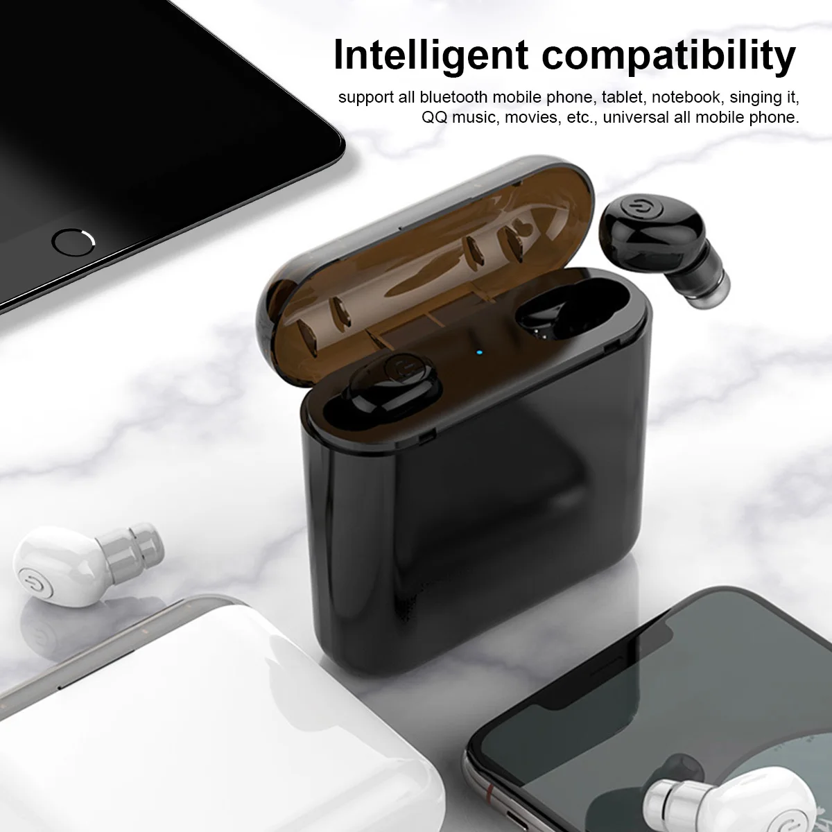 KINCO TWS для bluetooth 5,0 беспроводной 6800 мАч наушники вкладыши 8D стереонаушники IPX6 Водонепроницаемый Мощный светодиодный дисплей