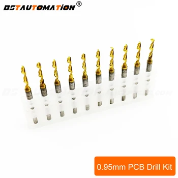 

Carbide Micro Drill Bits 0.95MM PCB Engraving End Mill Tool 1/8'' Shank Titanium coated drill bit