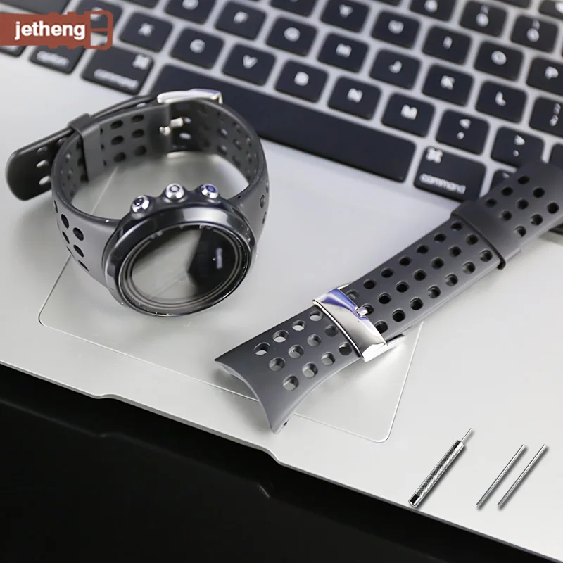 Резиновый ремешок подходит для SUUNTO M серии M1 M2 M4 M5 ремешок для часов с пряжкой водонепроницаемые аксессуары для часов
