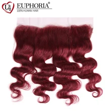 Медовый блонд бразильские Remy человеческие волосы с фронтальной шнуровкой для ушей до ушей Эйфория объемные волнистые волосы с детскими волосами Средняя/свободная часть