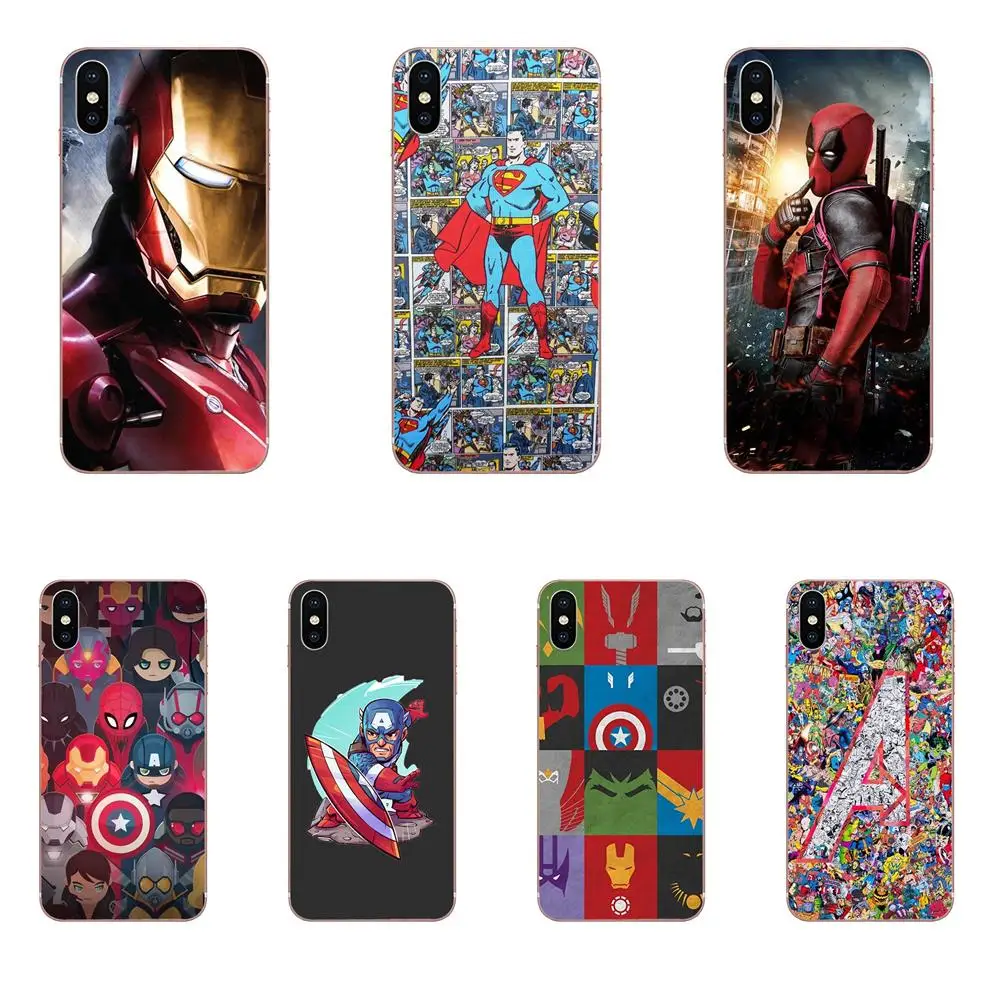 Дэдпул Железный человек Марвел Мстители Kingkong для Xiao mi 3 4 4C 4i 5 5s 5X6 6X8 SE Pro Lite A1 Max x 2 Note