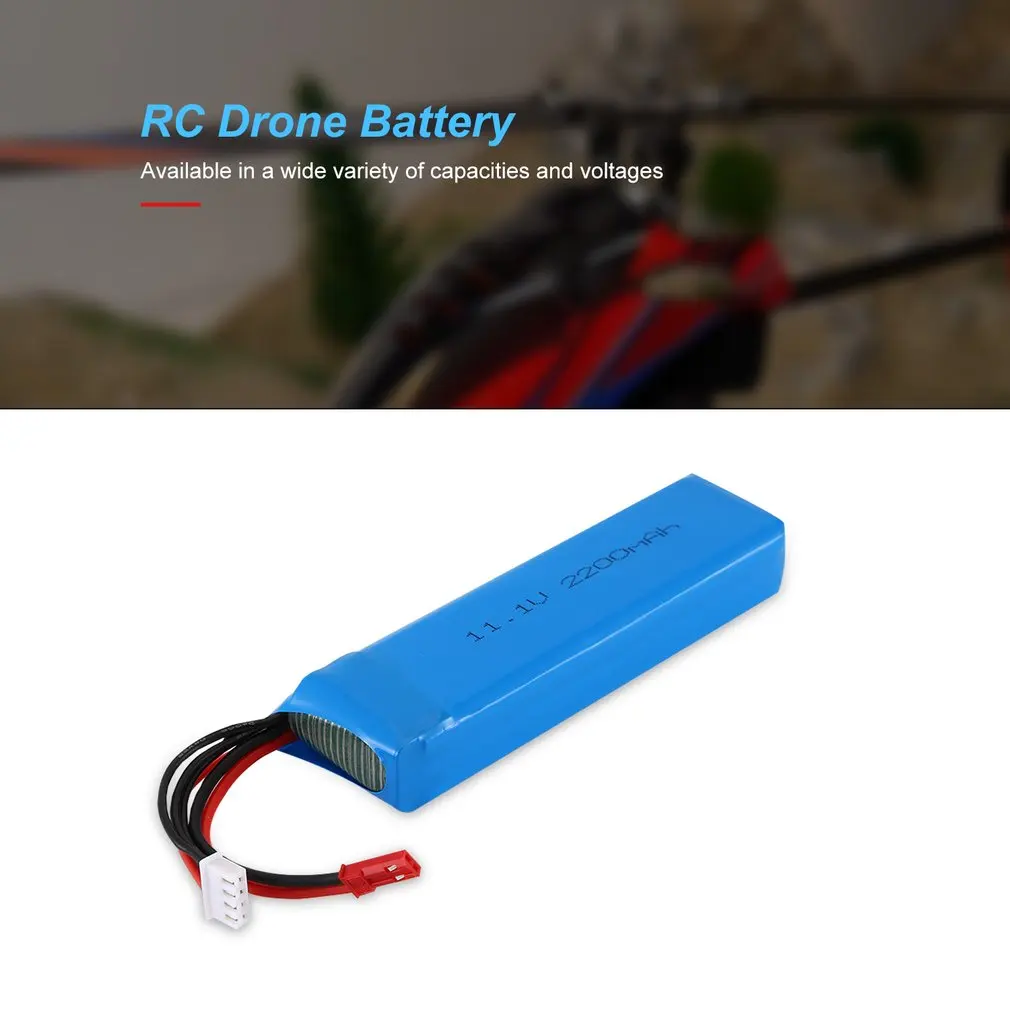 

2200MAH 11.1V RC Battery 8C JST Plug Remote Control Lipo-Battery Rechargerable Battery For H501S H107D+ Remote Control