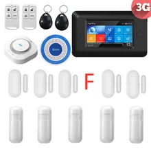 PGST 3g wifi Беспроводная умная домашняя охранная сигнализация с полным сенсорным хостом приложение-будильник управление SMS сигнализация