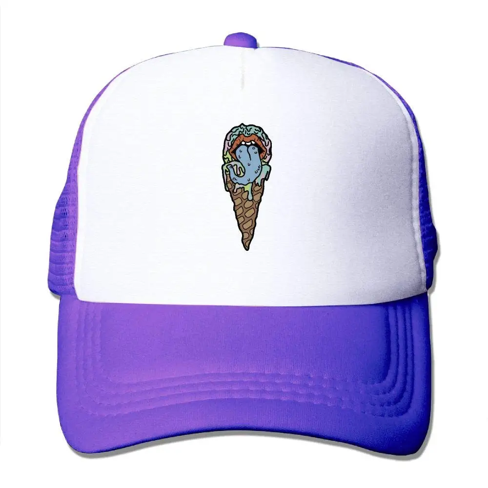 Взрослых унисекс мороженое язык Дальнобойщик бейсбольная бейсболка с сеточкой и регулируемым ремешком шляпа