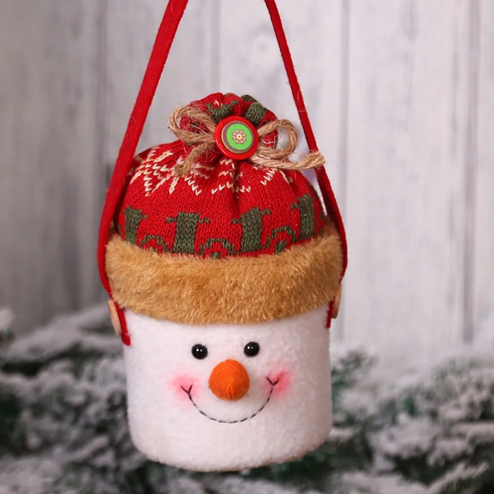 CreativeTote сумка Рождество хранения Сумочка для конфет сумки Apple сумки Детский Подарочный пакет украшения фестиваль вечерние украшения - Цвет: B 16X10CM