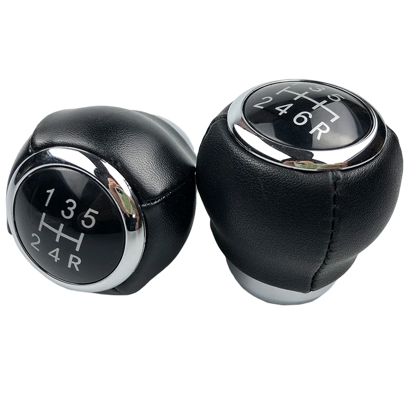 5/6 Speed Leather Gear Shift Knob Lever Shifter Head For Legacy Subaru