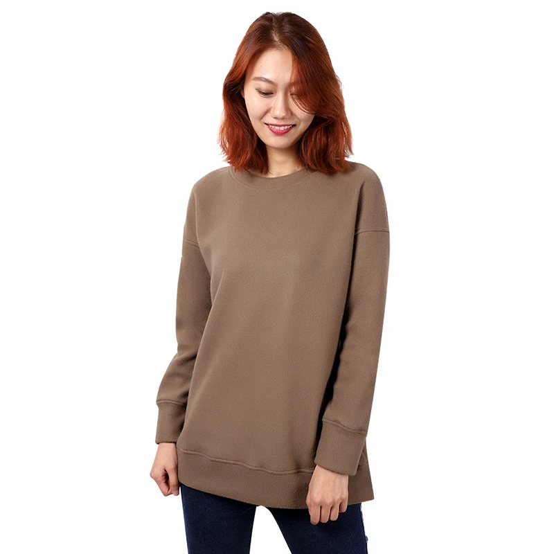 

Women Streetwear Spring Autumn Solid Color Pullovers Basic Hoodies For Female Loose Sweatshirt 2019 New Casual Long Sleeve Tops