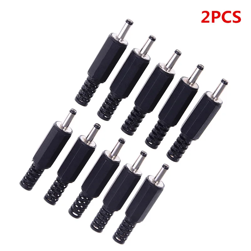 2PCS DC Male Power Plug Jack 1.35mm * 3.5mm Connectors