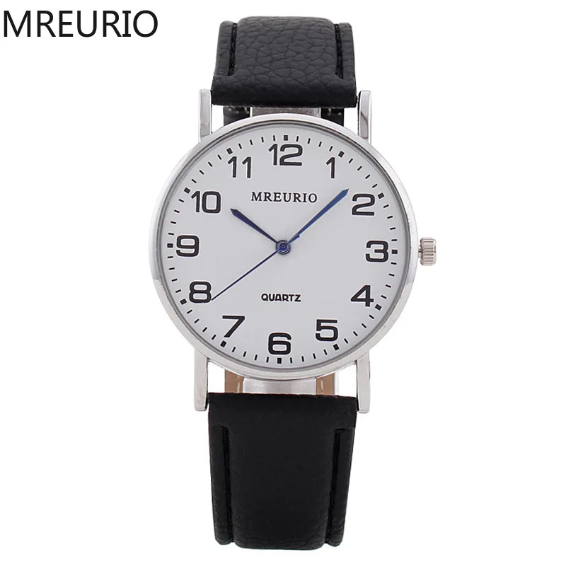 

MREURIO Men's Watch Luxury Quartz Watch Minimalist and Ultra Thin Style Unique Blue Needles Digital Scale for Men Fashion Watch