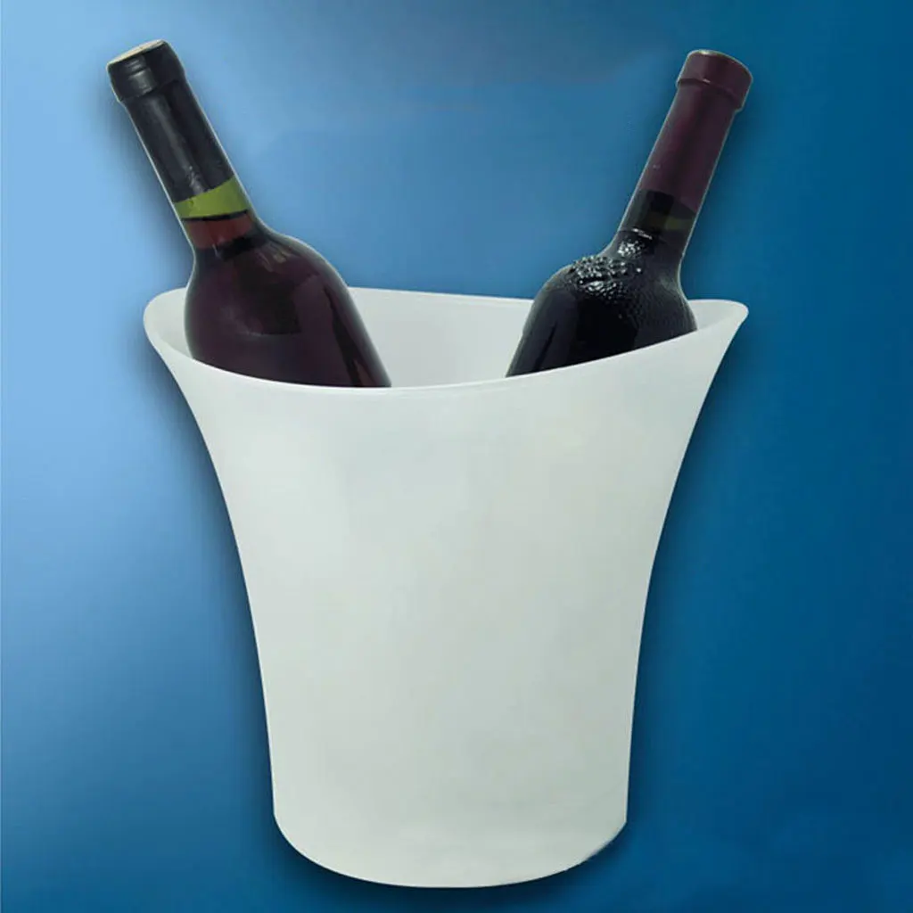 3 Colors Change LED Ice Bucket Champagne Wine Beer Cooler Party KTV Clubs Xmas 5L PICK Bar Luminous LED Ice Bucket Supply ice bucket