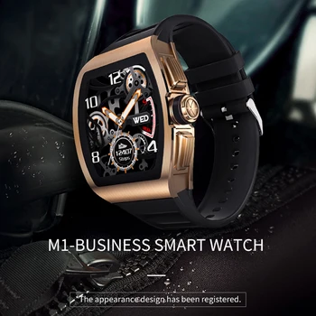 

M1 1.4 inch Square IPS Touch Smart Watch Heart Rate Tester Sleep Monitor IP68 Waterproof Smartwatch For Android IOS Phone