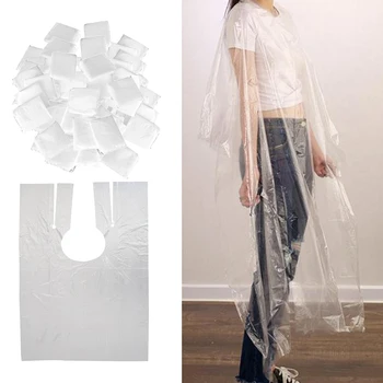 

100pcs Disposable Hair Cutting Cape Gown Barber Capes Gowns Cloth Hairdressing Capes Waterproof Hairdresser Apron 110 x 130 cm