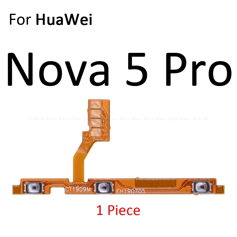 Кнопка включения и выключения питания гибкий кабель лента для Nova 5i 5 Pro 4e 4 3 3i 3e 2 2S 2i Plus Lite Young Бесшумная клавиша громкости - Цвет: For Nova 5 Pro