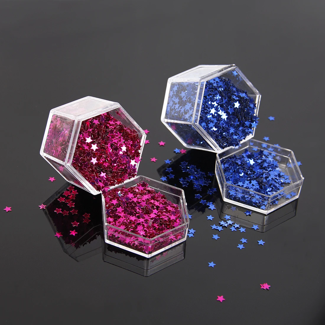 

David accessories star heart glitter sequins patch diy decoration crafts accessories 5pieces,DIY handmade materials,5Yc2479