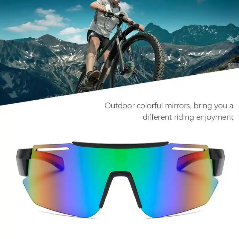 バイクサイクリングメガネ夏のアウトドアスポーツファッショントレンド乗馬サングラスバイザーラップ自転車機器 サイクリング アイウェア Aliexpress